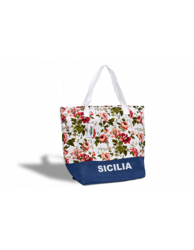 BORSA COTONE FIORI SICILIA