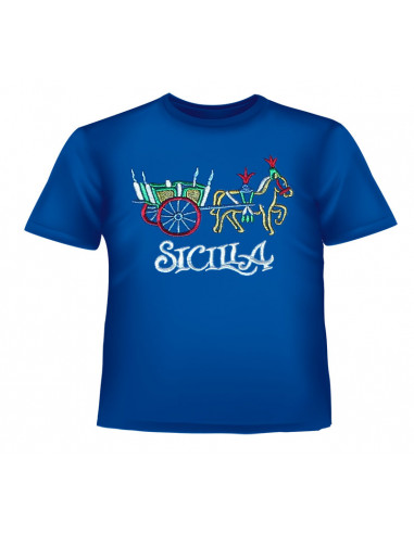 T-SHIRT COTONE RICAMO BABY CARRETTO