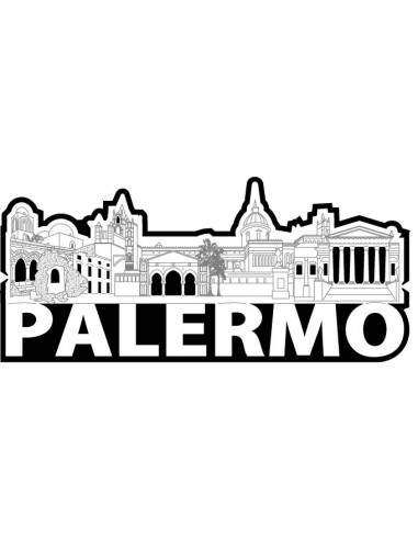 MAGNETE METALLO SKYLINE PALERMO