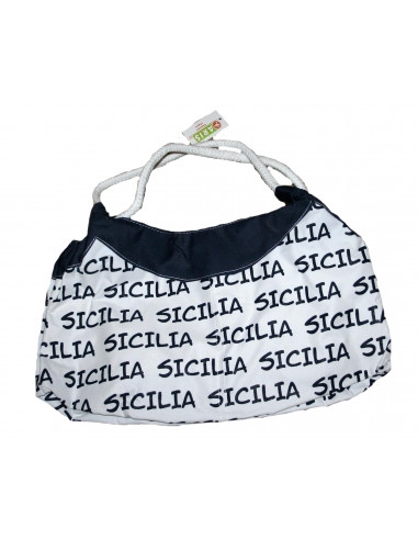 BORSA COTONE SCRITTE SICILIA 2 COLORI