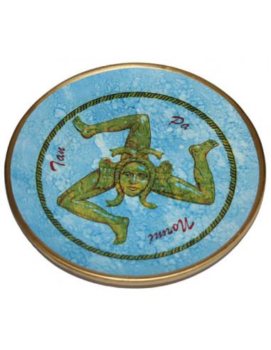 PIATTO CERAMICA T/M DECALCO TRINACRIA