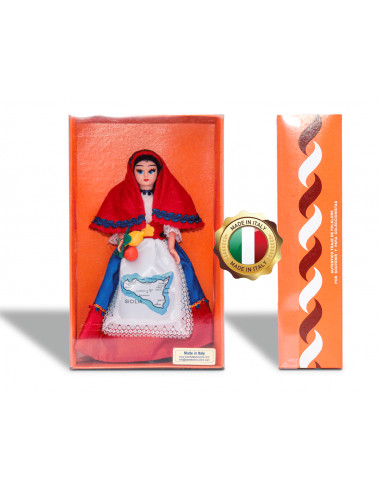 BAMBOLA ARTIGIANALE COSTUMI REGIONALI
