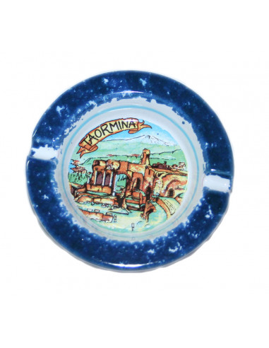 POSACENERE CERAMICA MIGNON TAORMINA LCOLORATA
