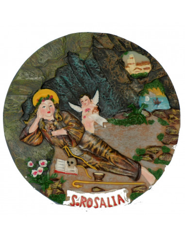 PIATTO RESINA SANTA ROSALIA