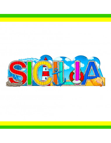 MAGNETE RESINA SCRITTA NODO SICILIA