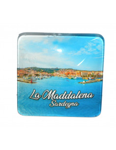 MAGNETE VETRO QUADRATO LA MADDALENA