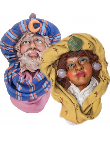 Maschera terracotta gigante