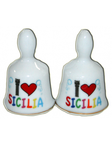 Campanella ceramica I Love Sicilia