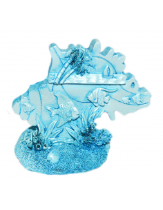 Conchiglia resina blu
