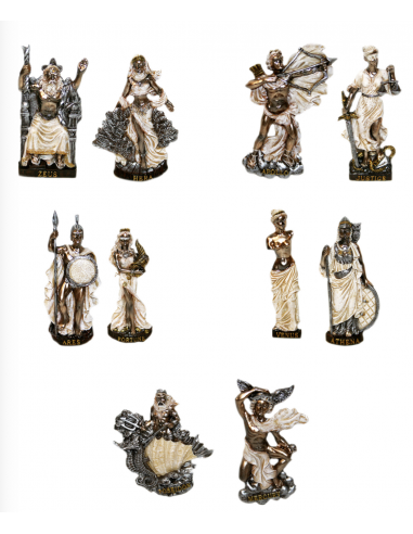 Magnete resina statue greche assortite
