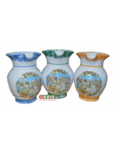 CARAFFA CERAMICA 1/2L LCOLORATA