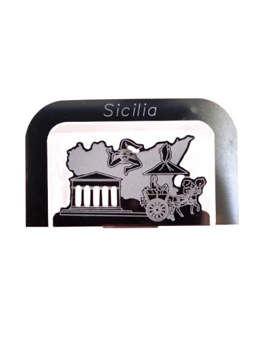 Segnaposto skyline Sicilia