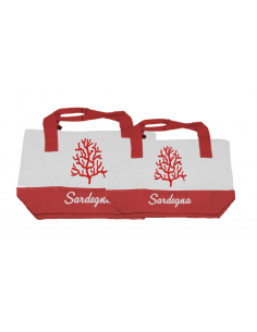 Borsa cotone Corallo Sardegna