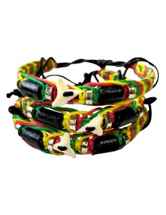 Bracciali cuoio colorati Dente assortiti
