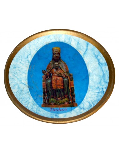 Piatto ceramica t/marmo decalco Tindari