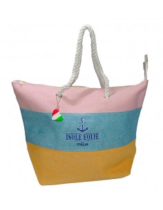 Borsa cotone multicolor Isole Eolie