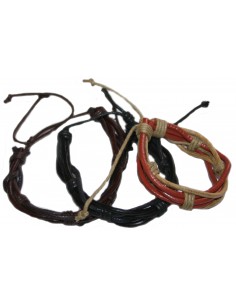 Bracciale cuoio colori assortiti