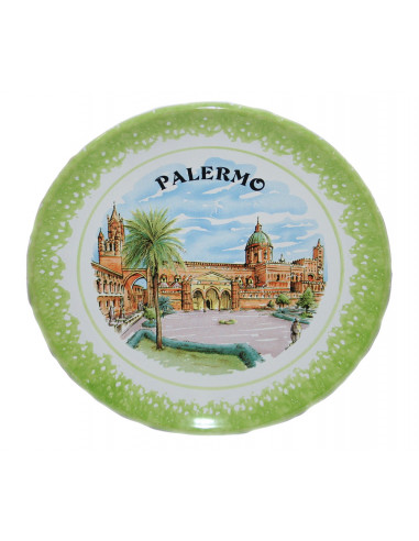 PIATTO  CERAMICA PALERMO LCOLORATA
