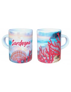 Tazzina ceramica Corallo Sardegna