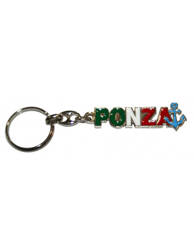 PORTACHIAVE METALLO SCRITTA PONZA