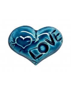 Magente Cuore ceramica blu