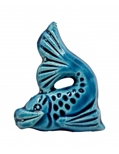 Magente Pesce ceramica blu