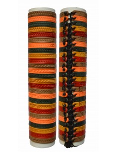 Bracciali cuoio laccio dis Treccia colorato