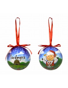 Palla di Natale plastica Sardegna