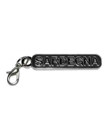 Targhetta metallo scritta Sardegna