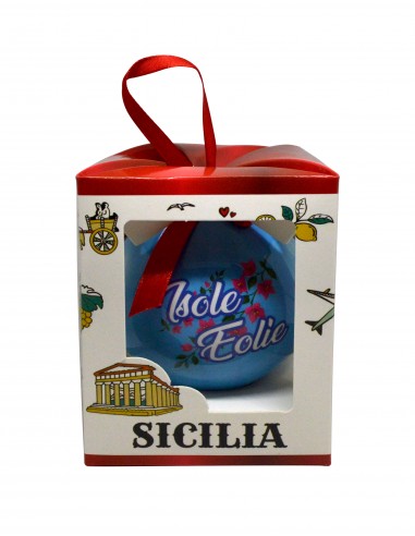 Palla di Natale plastica Isole Eolie
